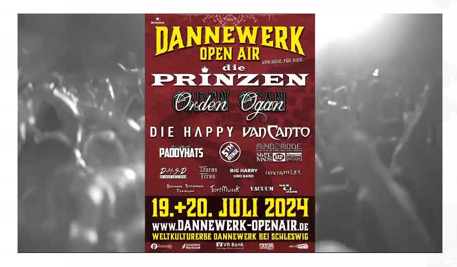 !!! ACHTUNG: F:O:A Ticket auch gültig für das Dannewerk Openair von 18. – 20. Juli 2024 !!!